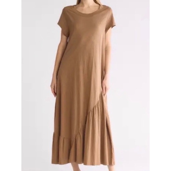 StitchDrop Dresses & Skirts - Stitchdrop Womens Asymmetrical Tiered Maxi Dress Medium Boho Cottagecore Prairie